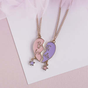 Homeware: Forever Heart Best Friends Necklace Set