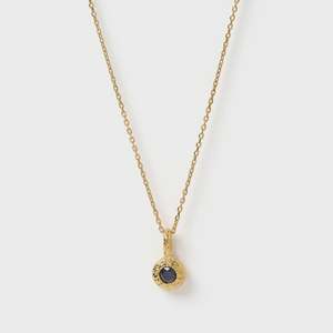 Homeware: Crushed Birthstone Necklace - September Sapphire