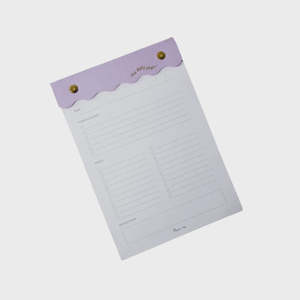 Gifts: Curved Daily Notes Lilac