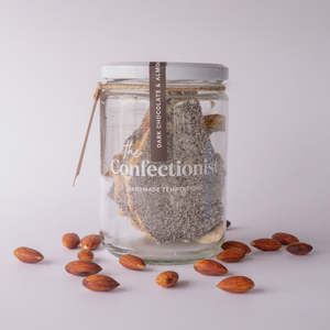 Gifts: Dark Chocolate & Almond Toffee 200g Jar