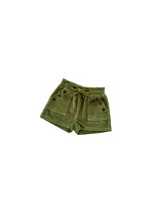 Baby 1: Cord Shorts - Evergreen