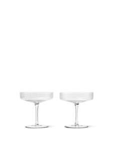 Ripple Champagne Saucers - Set of 2