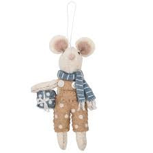 New Arrivals: Pashom Christmas Decoration - Boy Mouse w Present