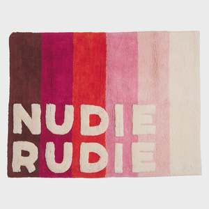 Bathroom: Dariel Nudie Bath Mat - Scarlet