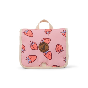Hanging Toiletry Bag - Strawberry Splash