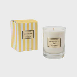 George Edi: 310g Candle Grapefruit & Mint