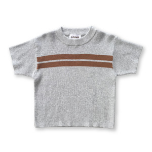 Twin Striped Ribbed Tee