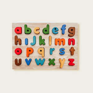 Qtoys: Lower Case Coloured puzzle