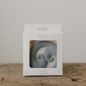 Bo Ko: Koru Teether | Duck Egg Blue