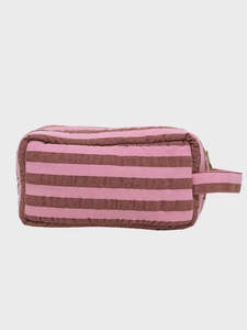 Mosey Me: Sundae Seersucker Dopp Kit