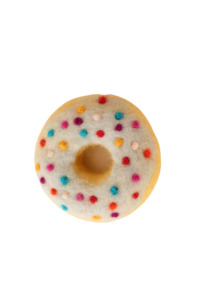 Pastel Blue Rainbow Sprinkles Donut