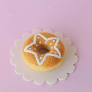 Christmas Donut Gingerbread Star