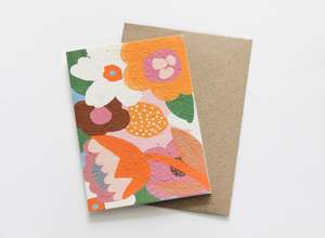 Moon Flower Blooming Card
