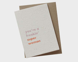 Hello Petal: Super Woman Blooming Card