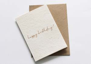 Hello Petal: Minimal Birthday Blooming Card