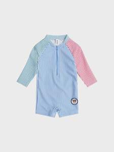 Huxbaby: Spliced Stripe Swimsuit Shortie