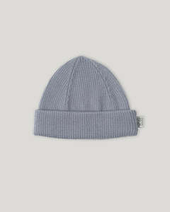Merino Ribbed Hat Periwinkle
