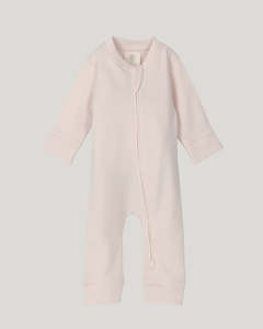 Footless Onsie Zipsuit - Petal