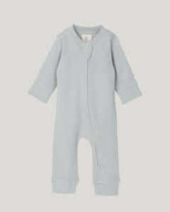 Footless Onesie Zipsuit - Sky
