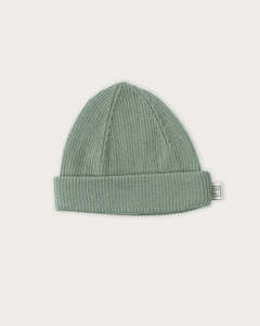 Babu: Merino Ribbed Hat Sage
