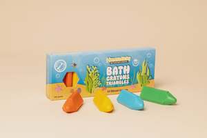 Honey Sticks: Bath Crayon Triangles