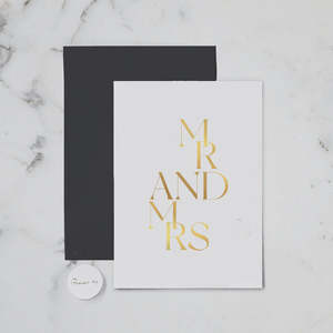Mr And Mrs Greeting Card
