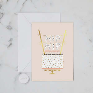 Papier Hq: Hip Hip Replacement Greeting Card