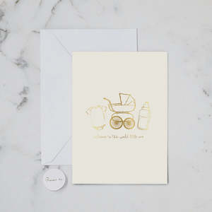Papier Hq: Welcome Little One Greeting Card