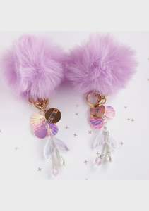 Ethereal Mermaid BFF Pom Pom Keyring (2 pce)