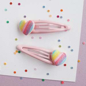 Mon Coco: Candy Heart Hair Clips