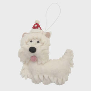 Pashom Christmas Decoration - West Highland Terrier