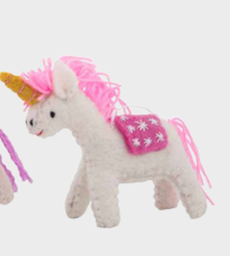 Pashom Christmas Decoration - Unicorn Pink
