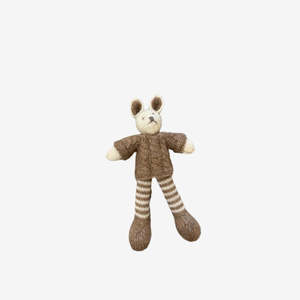 Wendy's Handknitted Mouse Boy - Coffee