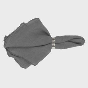 BROSTE Napkin Gracie Eco Linen - Dark Shadow (Grey)