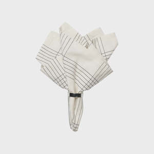 BROSTE Napkin Alice - Black/Natural