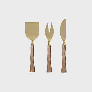 Gold Cheese Knives Trio - Papier HQ x Danske Mobler