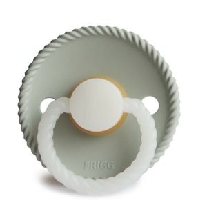 Accessories: Frigg Rope Latex Night Pacifier Sage