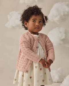 Clothing: Scalloped Cardigan | Blush