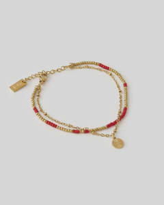 Homeware: Cobra Gold Bracelet - Cherry