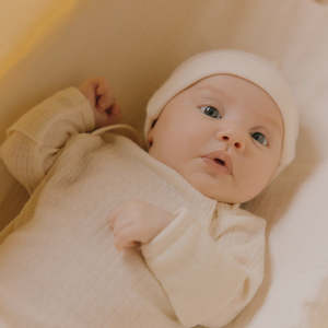 Merino Essential Pointelle Sleeping Gown | Natural