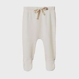 Baby 1: Pointelle Footed Rompers | Natural
