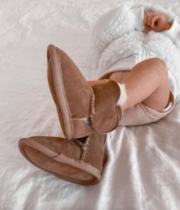 Platinum Baby Bootie | Chestnut