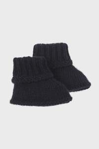 Cashmere Baby Booties | Blackberry