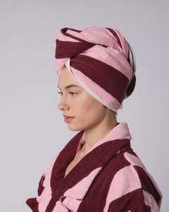 Homewares: Hair Wrap - Rocky Road Stripe