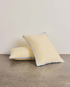 Homewares: Linen Pillowcase Pair - Butter