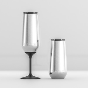 Black: NEW: Huski Champagne Flute