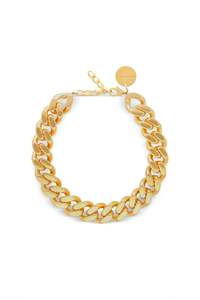 Vanessa Baroni Flat Chain Necklace - Gold