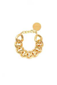 Vanessa Baroni Flat Chain Bracelet - Gold