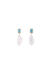 Fairley Keshi Drop Earrings - Gold