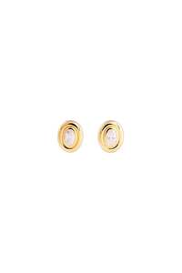 Fairley Oval Studs - Gold